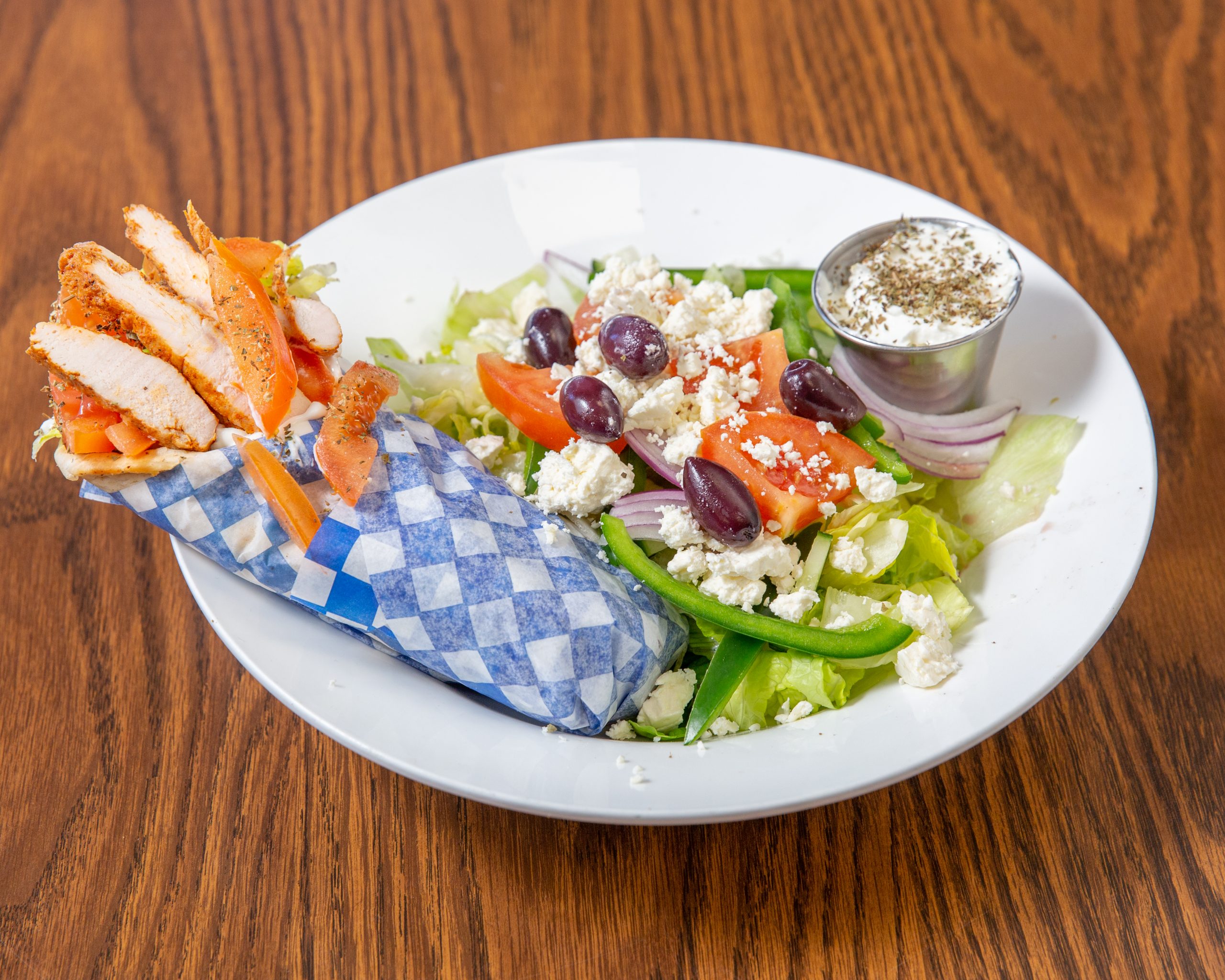 Buffalo Chicken Greek Salad